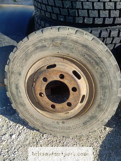 Kompletní kolo 4 x used 7.50-16 LT tyres on 6 studs rims for Toyota Dyna 300: obrázek 6