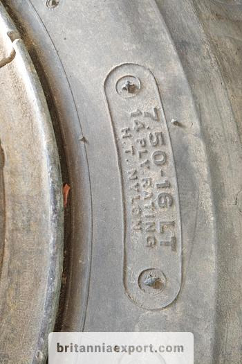 Kompletní kolo 4 x used 7.50-16 LT tyres on 6 studs rims for Toyota Dyna 300: obrázek 9