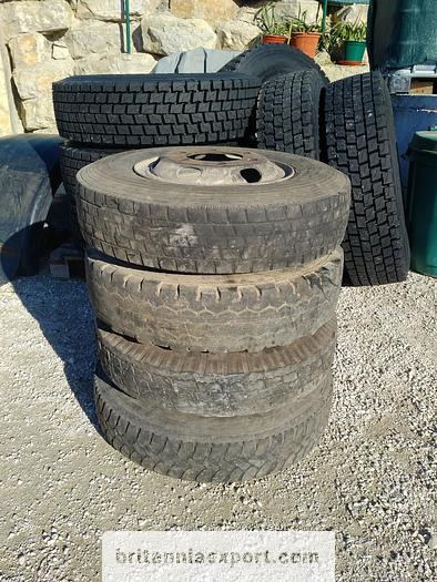 4 x used 7.50-16 LT tyres on 6 studs rims for Toyota Dyna 300 - Kompletní kolo: obrázek 2 4 x used 7.50-16 LT tyres on 6 studs rims for Toyota Dyna 300 - Kompletní kolo: obrázek 2