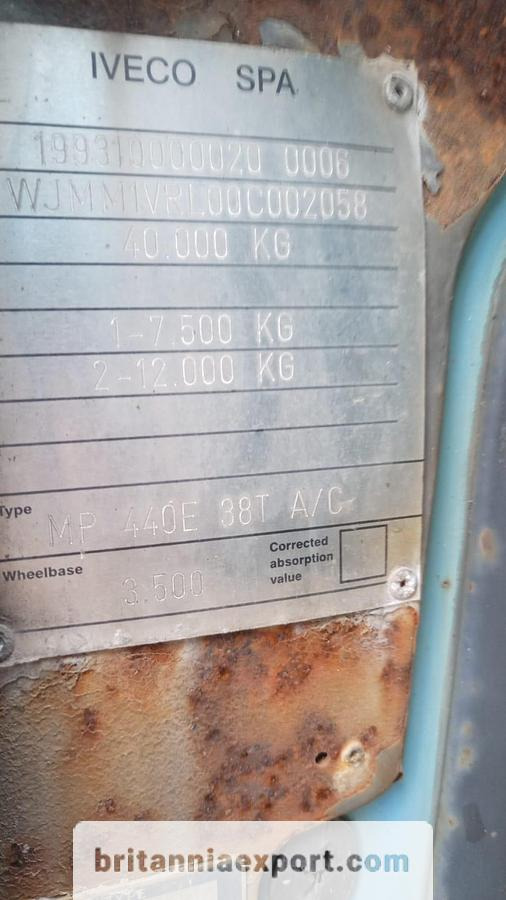 Tahač IVECO Eurotech 440E38 | Full Springs | Euro 2 | Hydraulics | Hub Reduction: obrázek 17