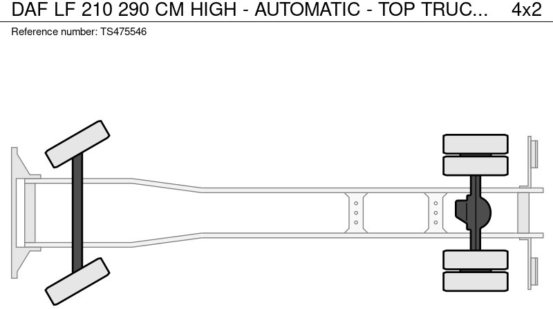 Skříňový nákladní auto DAF LF 210 290 CM HIGH - AUTOMATIC - TOP TRUCK: obrázek 15 Skříňový nákladní auto DAF LF 210 290 CM HIGH - AUTOMATIC - TOP TRUCK: obrázek 15