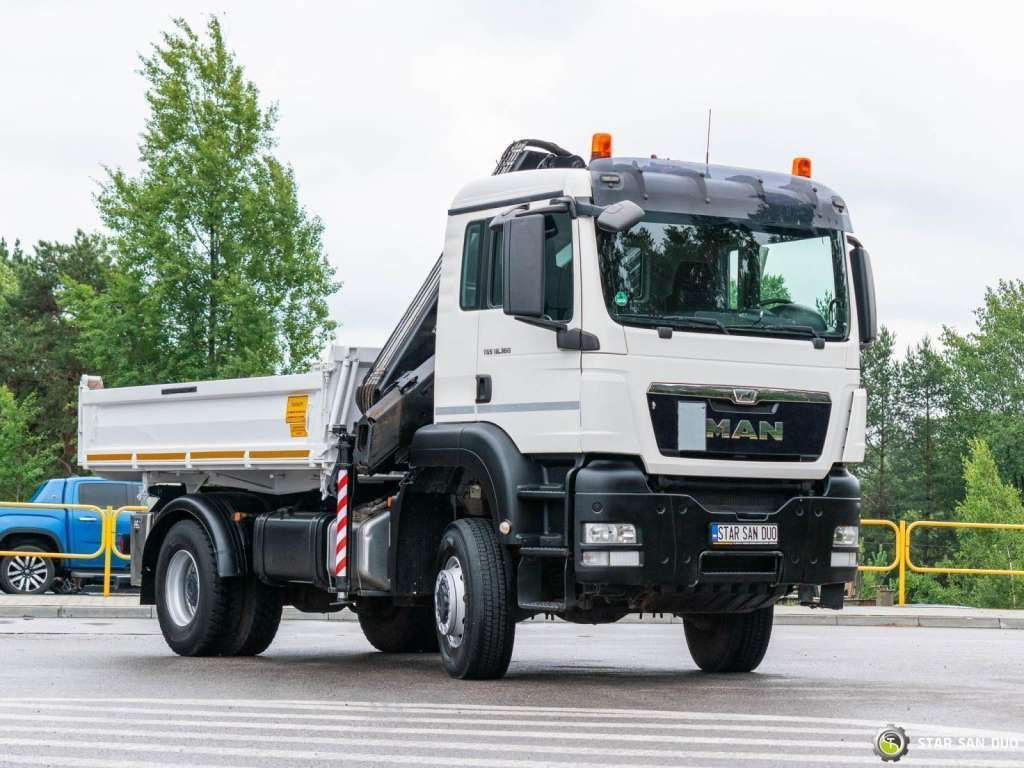 Sklápěč MAN  TGS 18.360 4x4 HIAB 144 E-4 Crane Kipper: obrázek 9