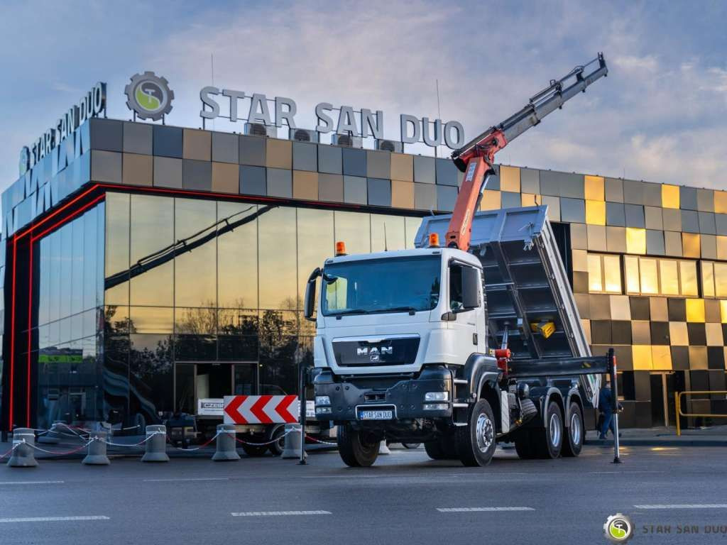 MAN TGS 26.360 6x6 PALFINGER PK 18001 EH Crane Kipe - Auto s hydraulickou rukou: obrázek 1 MAN TGS 26.360 6x6 PALFINGER PK 18001 EH Crane Kipe - Auto s hydraulickou rukou: obrázek 1