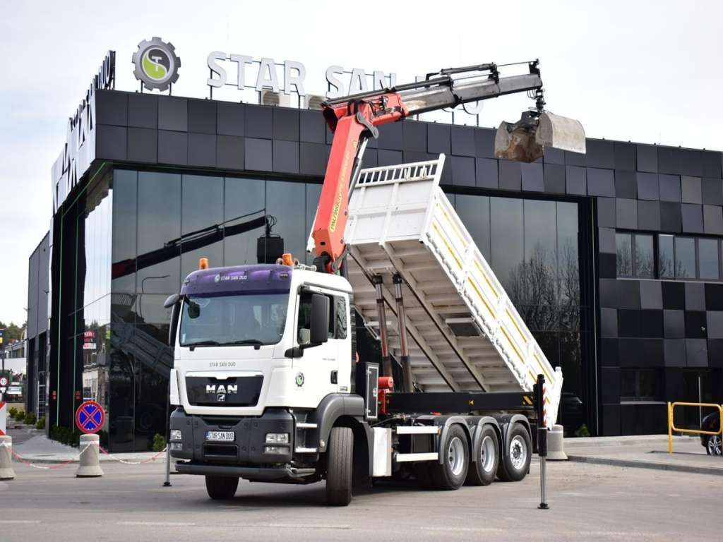 MAN TGS 35.400 8X4 PALFINGER PK 33002 CRANE KIPPER - Auto s hydraulickou rukou: obrázek 1 MAN TGS 35.400 8X4 PALFINGER PK 33002 CRANE KIPPER - Auto s hydraulickou rukou: obrázek 1