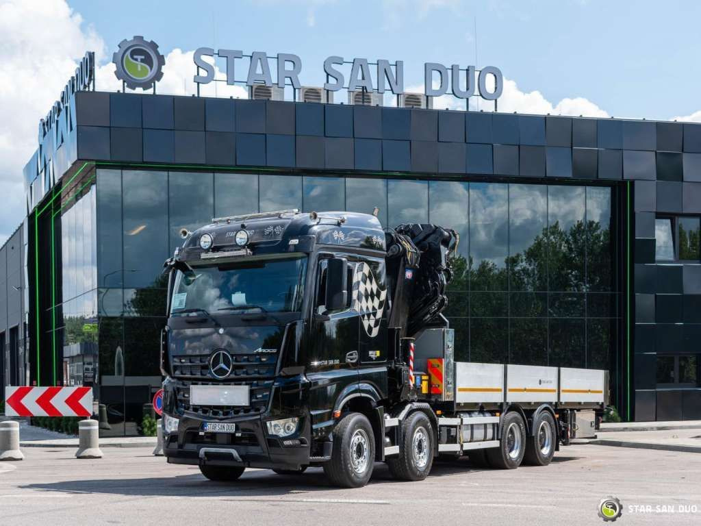 Auto s hydraulickou rukou Mercedes-Benz  AROCS 3251 8x4 HMF 8520 Fly Jib Winch: obrázek 12