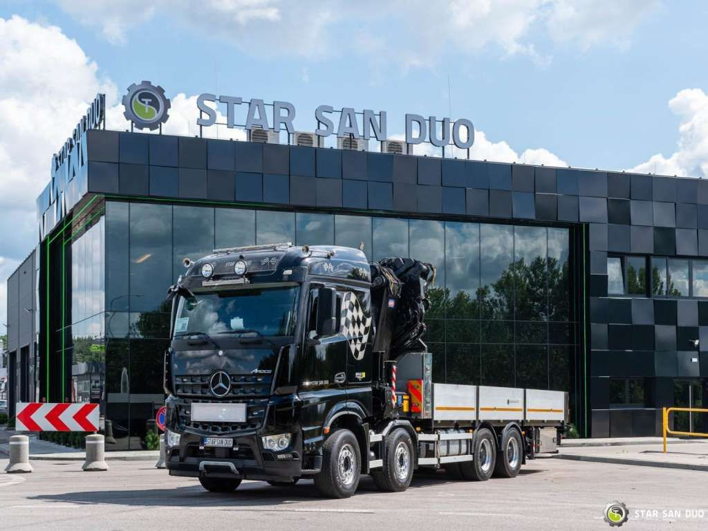 Auto s hydraulickou rukou Mercedes-Benz  AROCS 3251 8x4 HMF 8520 Fly Jib Winch: obrázek 8