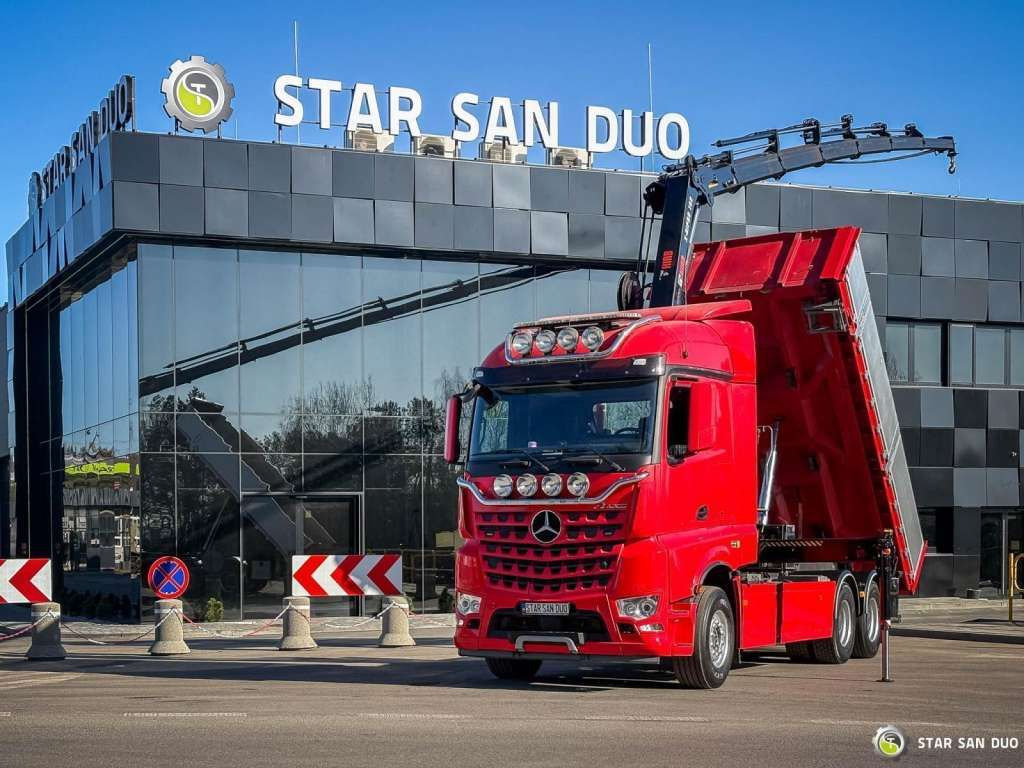 Mercedes-Benz AROCS 3358L 6x4 HIAB 192X-HIPRO E-6 Crane Kippe - Auto s hydraulickou rukou: obrázek 1 Mercedes-Benz AROCS 3358L 6x4 HIAB 192X-HIPRO E-6 Crane Kippe - Auto s hydraulickou rukou: obrázek 1