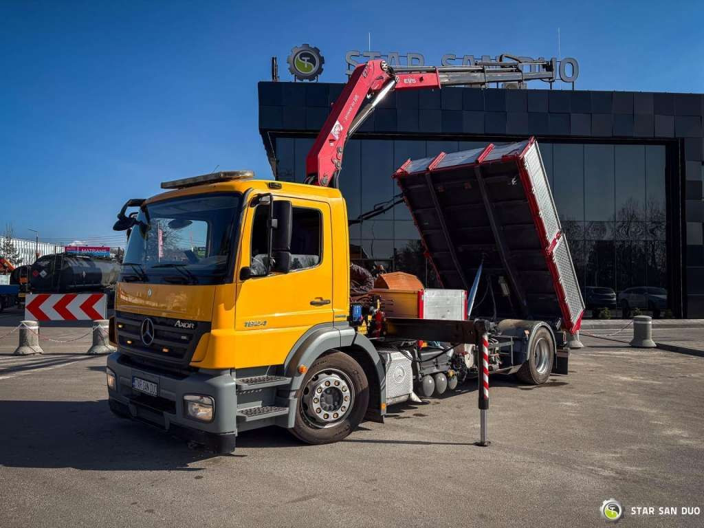 Mercedes-Benz AXOR 1824 4x2 HMF 975 HDS Crane Rotator Kipper Mercedes-Benz AXOR 1824 4x2 HMF 975 HDS Crane Rotator Kipper - Auto s hydraulickou rukou, Sklápěč: obrázek 4 Mercedes-Benz AXOR 1824 4x2 HMF 975 HDS Crane Rotator Kipper Mercedes-Benz AXOR 1824 4x2 HMF 975 HDS Crane Rotator Kipper - Auto s hydraulickou rukou, Sklápěč: obrázek 4