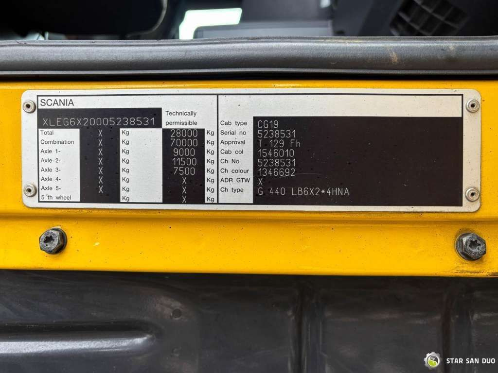 Auto s hydraulickou rukou Scania  G440 6x2 PALFINGER PK 34002SH Crane Kran: obrázek 23