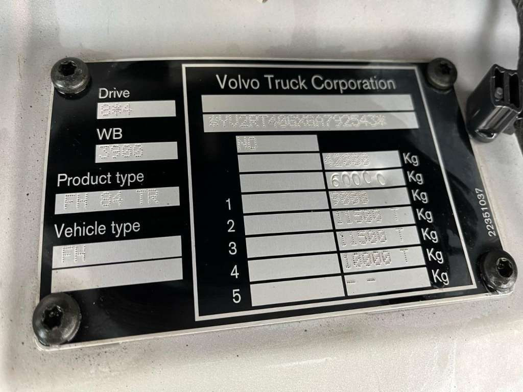 Auto s hydraulickou rukou Volvo  FH 500 8x4*4 PK65002 Fly JIB Crane 7456 h Winch: obrázek 8