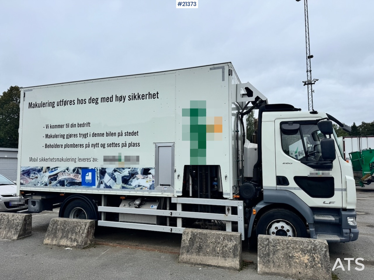 DAF LF 260 Makuleringsbil. 37 000 km! Må Sees! - Průmyslový drtič, Nákladní auto: obrázek 5 DAF LF 260 Makuleringsbil. 37 000 km! Må Sees! - Průmyslový drtič, Nákladní auto: obrázek 5