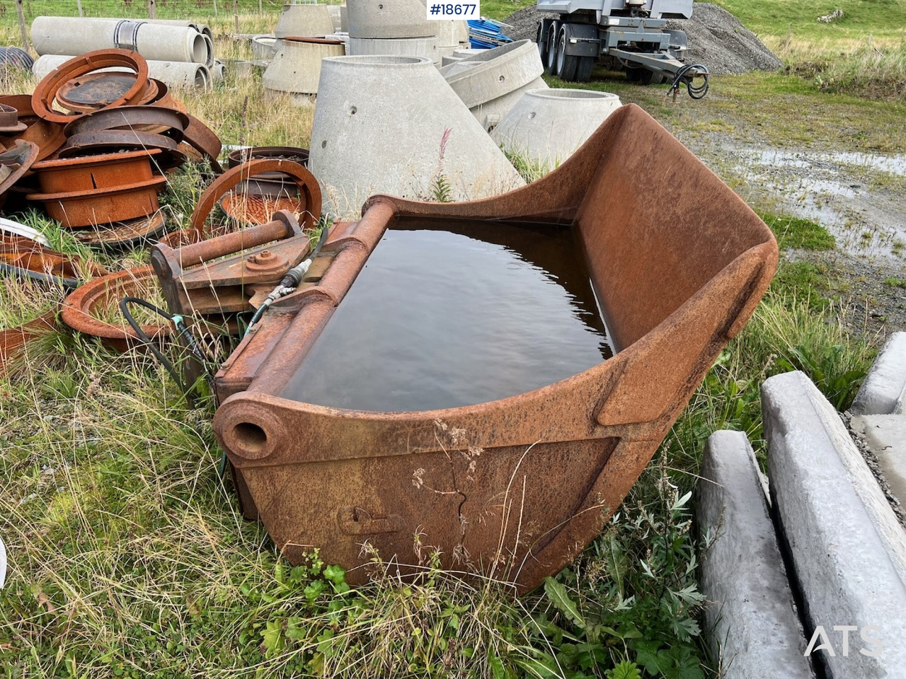 Hydr. pusseskuffe Hydr. pusseskuffe - Lžíce na bagr pro Stavební technika: obrázek 5 Hydr. pusseskuffe Hydr. pusseskuffe - Lžíce na bagr pro Stavební technika: obrázek 5