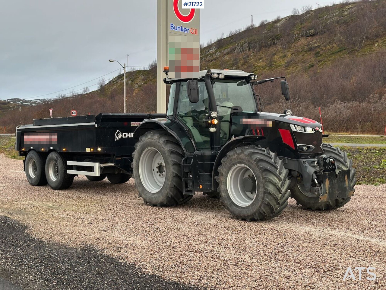 Massey Ferguson 7719 S 4x4 brøyterigget traktor m/ 2 sett dekk, snøfres og henger. SE VIDEO - Traktor: obrázek 5 Massey Ferguson 7719 S 4x4 brøyterigget traktor m/ 2 sett dekk, snøfres og henger. SE VIDEO - Traktor: obrázek 5