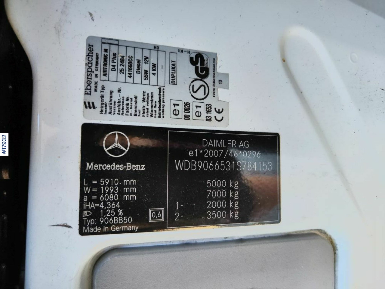 Furgon Mercedes sprinter 516CDI: obrázek 43