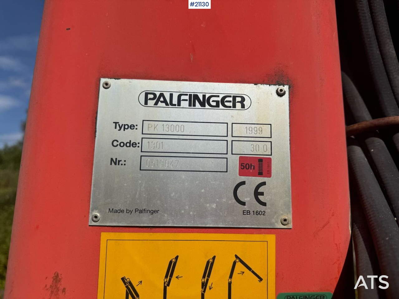 Hydraulická ruka pro Nákladní auto Palfinger PK 13000: obrázek 7