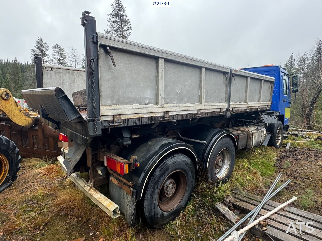 Volvo FL12 m/ 22 t/m Palfinger kran, tømmerflak, Dumperkasse og plan. - Auto s hydraulickou rukou: obrázek 3 Volvo FL12 m/ 22 t/m Palfinger kran, tømmerflak, Dumperkasse og plan. - Auto s hydraulickou rukou: obrázek 3