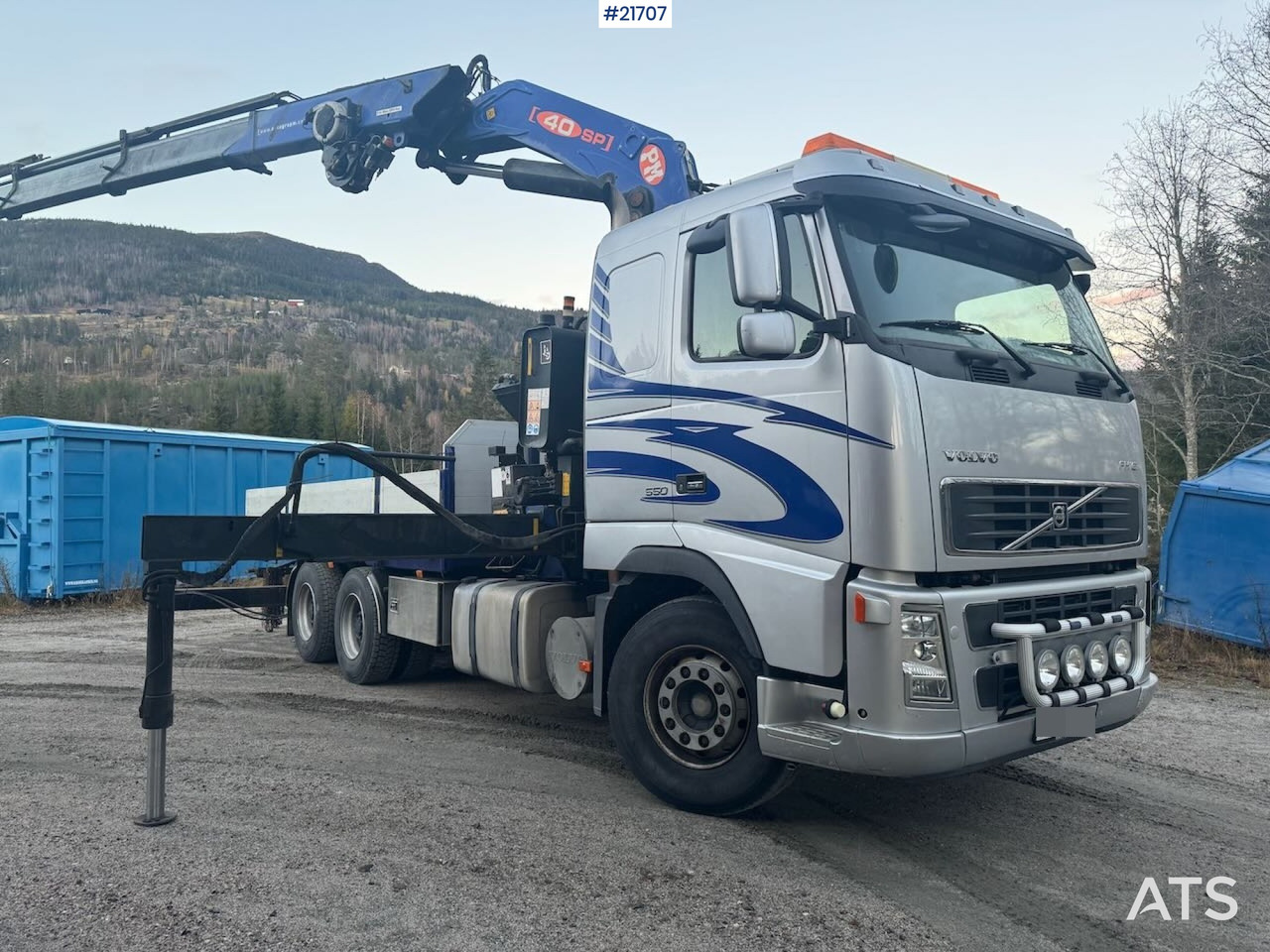 Volvo Fh16 6x4 Kranbil m/ 40 t/m PM Kran med Vinsj. Lav km-stand! - Auto s hydraulickou rukou: obrázek 1 Volvo Fh16 6x4 Kranbil m/ 40 t/m PM Kran med Vinsj. Lav km-stand! - Auto s hydraulickou rukou: obrázek 1
