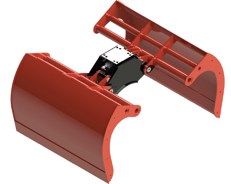 Clamshell bucket withouth side-walls BV-MR 205 - Lžícový drapák pro Hydraulická ruka: obrázek 1 Clamshell bucket withouth side-walls BV-MR 205 - Lžícový drapák pro Hydraulická ruka: obrázek 1