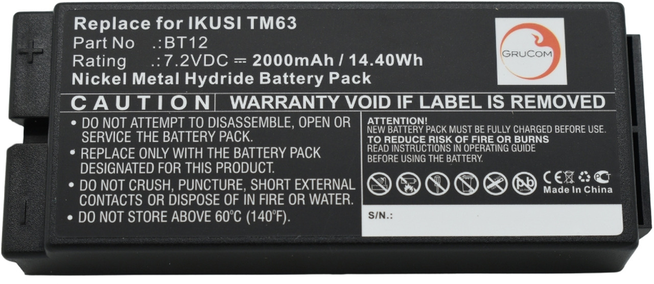 Compatible battery Ikusi BT12 - Akumulátor pro Hydraulická ruka: obrázek 4 Compatible battery Ikusi BT12 - Akumulátor pro Hydraulická ruka: obrázek 4