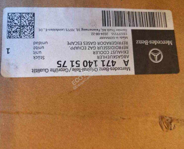 Mercedes  - Výfukový systém pro Nákladní auto: obrázek 1 Mercedes  - Výfukový systém pro Nákladní auto: obrázek 1