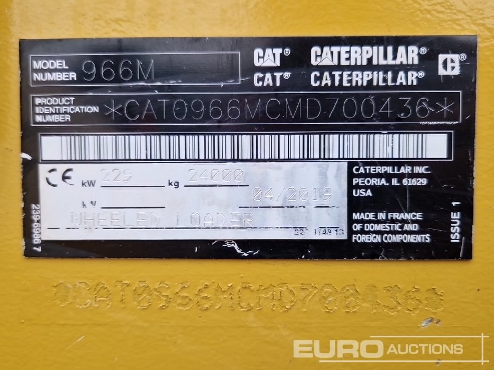 Kolový nakladač 2019 CAT 966M: obrázek 38 Kolový nakladač 2019 CAT 966M: obrázek 38