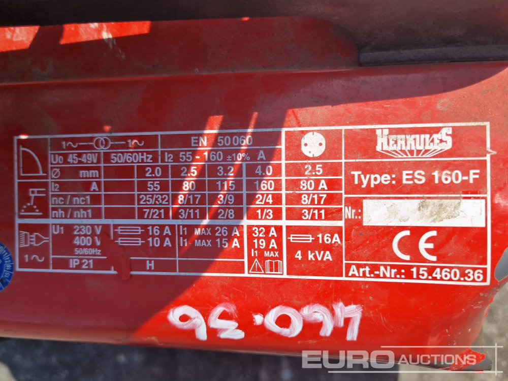 Stavební zařízení Herkules ES160-F Welding Machine: obrázek 7