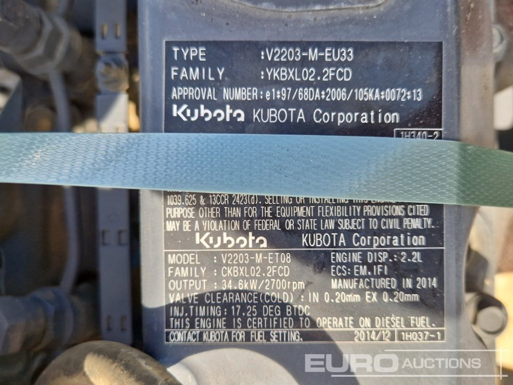 Motor Kubota 4 Cylinder Diesel Engine: obrázek 9