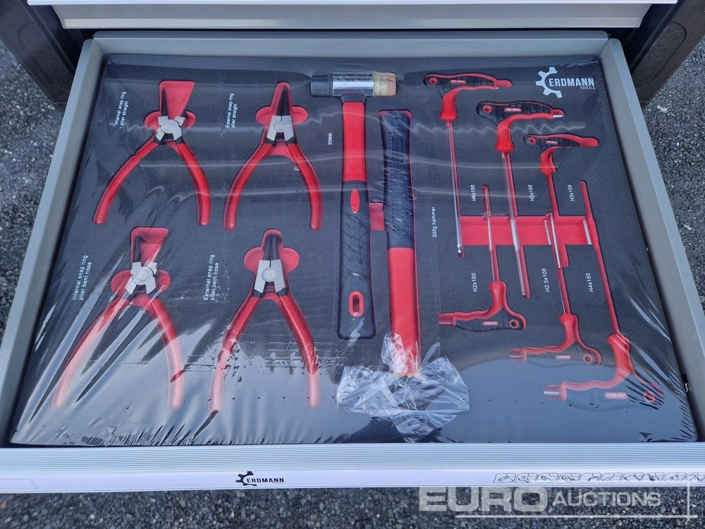 Stavební zařízení Unused Erdmann XXl Edition 7 Drawer Tool Cabinet c/w Profi Tools: obrázek 8