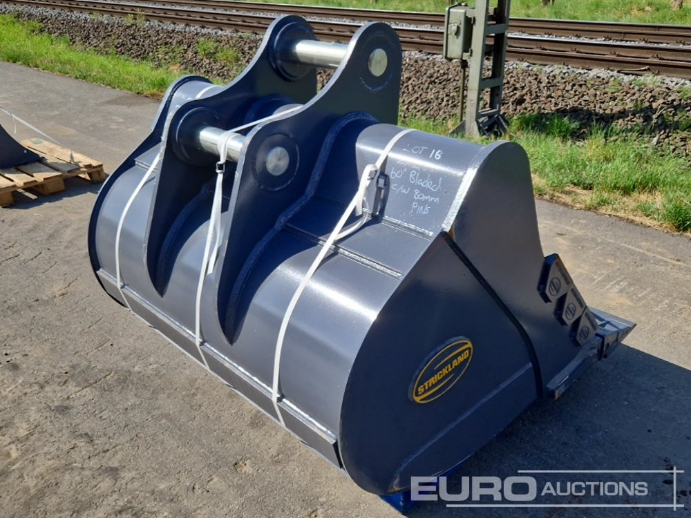 Unused Strickland 60" Digging Bucket, 80mm Pin to suit Hitachi ZX210 - Lžíce: obrázek 3 Unused Strickland 60" Digging Bucket, 80mm Pin to suit Hitachi ZX210 - Lžíce: obrázek 3