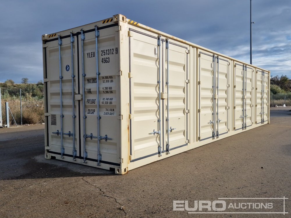 2025 40' x 8' High Cube Container, 4 Side Doors, 1 End Door - Lodní kontejner: obrázek 4 2025 40' x 8' High Cube Container, 4 Side Doors, 1 End Door - Lodní kontejner: obrázek 4