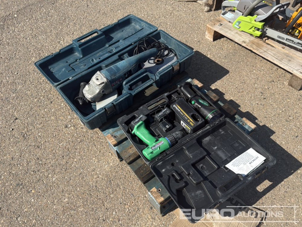 Pallet of (Hitachi) Cordless Drill & 230mm (Bosh) Angle Grinder - Stavební zařízení: obrázek 3 Pallet of (Hitachi) Cordless Drill & 230mm (Bosh) Angle Grinder - Stavební zařízení: obrázek 3