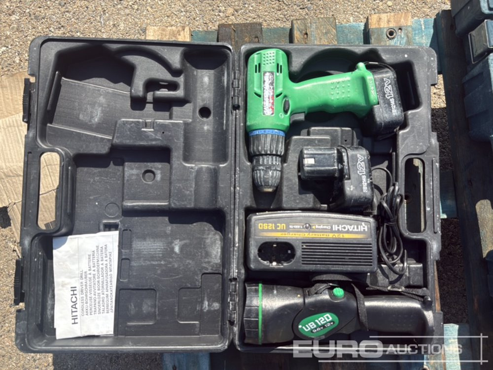 Pallet of (Hitachi) Cordless Drill & 230mm (Bosh) Angle Grinder - Stavební zařízení: obrázek 5 Pallet of (Hitachi) Cordless Drill & 230mm (Bosh) Angle Grinder - Stavební zařízení: obrázek 5