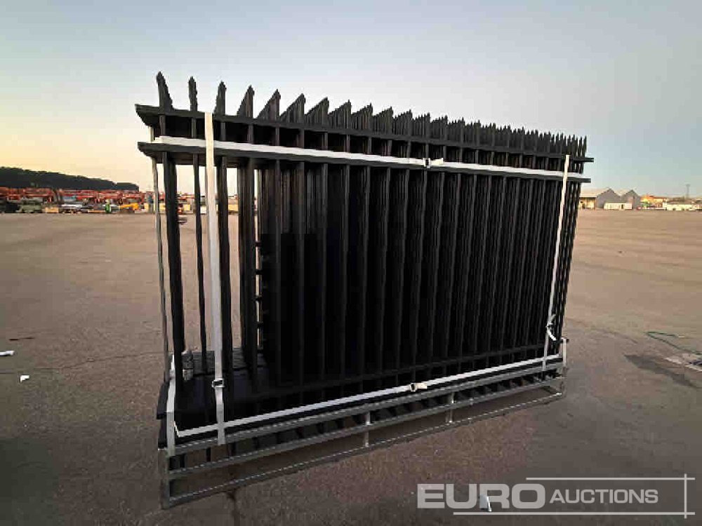 Unused 2025 KMY Industrial Iron Site Fence, Qty (20 of) Fence Panels, (20 of) Posts (W10XH6') Powder Coated Surface - Nástroj/ Vybavení: obrázek 5 Unused 2025 KMY Industrial Iron Site Fence, Qty (20 of) Fence Panels, (20 of) Posts (W10XH6') Powder Coated Surface - Nástroj/ Vybavení: obrázek 5