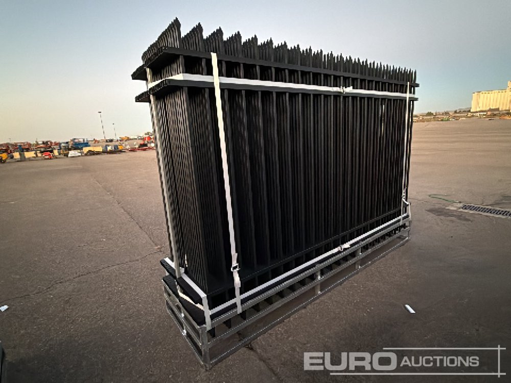Unused 2025 KMY Industrial Iron Site Fence, Qty (20 of) Fence Panels, (21 of) Posts (W10XH6') Powder Coated Surface - Nástroj/ Vybavení: obrázek 4 Unused 2025 KMY Industrial Iron Site Fence, Qty (20 of) Fence Panels, (21 of) Posts (W10XH6') Powder Coated Surface - Nástroj/ Vybavení: obrázek 4