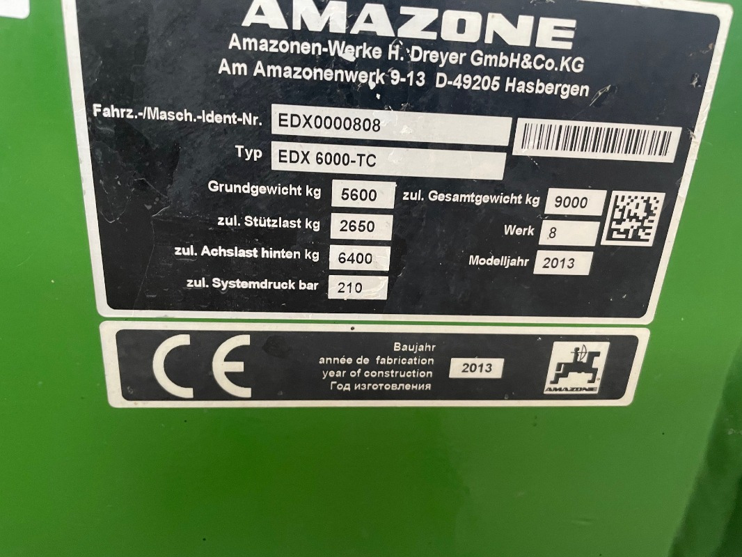 Amazone EDX 6000 TC - Secí stroj: obrázek 2 Amazone EDX 6000 TC - Secí stroj: obrázek 2