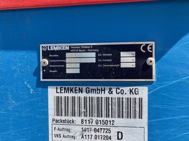 Lemken Saphir 8 - Secí stroj: obrázek 3 Lemken Saphir 8 - Secí stroj: obrázek 3