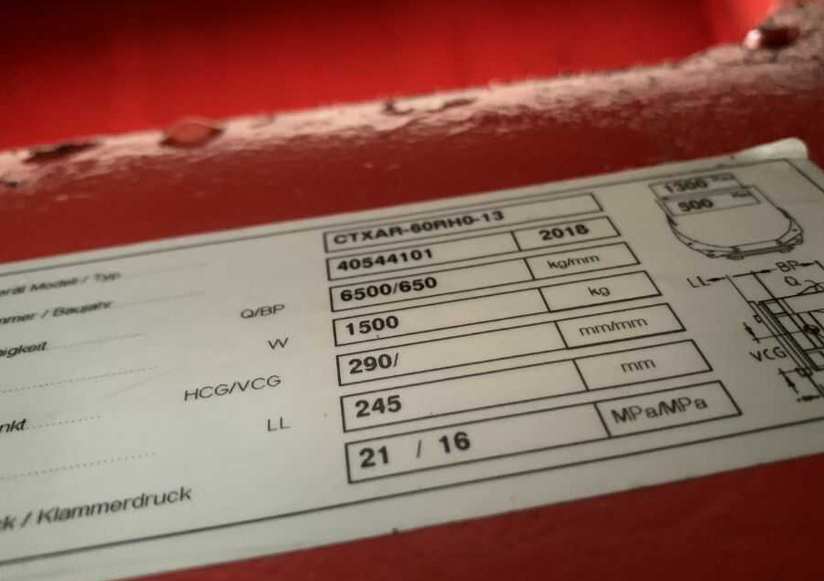 Auramo CTXAR-60RH0-13 - Čelisti na balíky pro Vysokozdvižný vozík: obrázek 2 Auramo CTXAR-60RH0-13 - Čelisti na balíky pro Vysokozdvižný vozík: obrázek 2