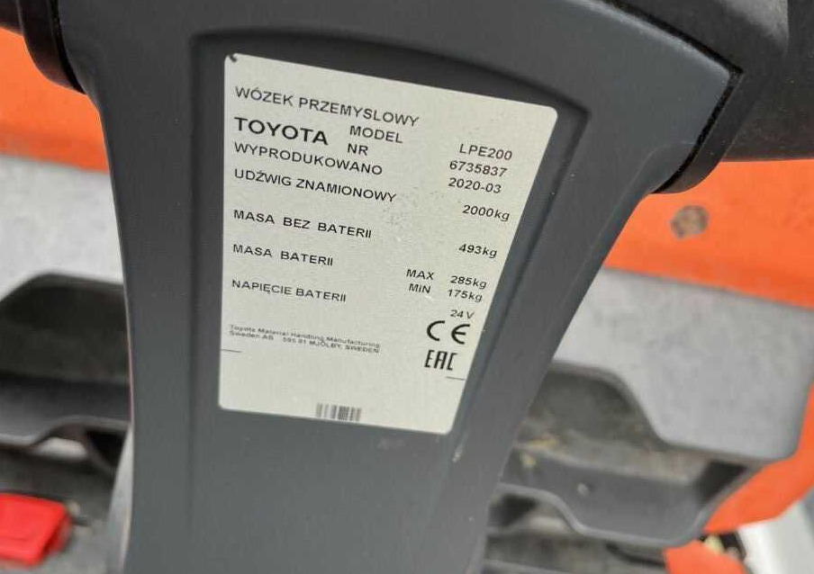 BT LPE200 - Paletový vozík: obrázek 4 BT LPE200 - Paletový vozík: obrázek 4