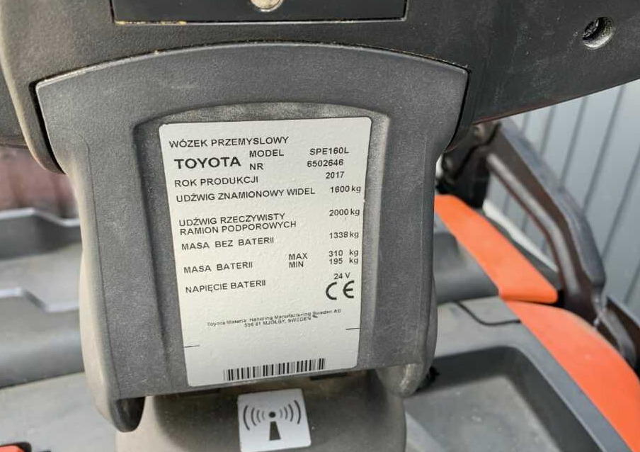 BT SPE160L - Stohovací vozík: obrázek 3 BT SPE160L - Stohovací vozík: obrázek 3