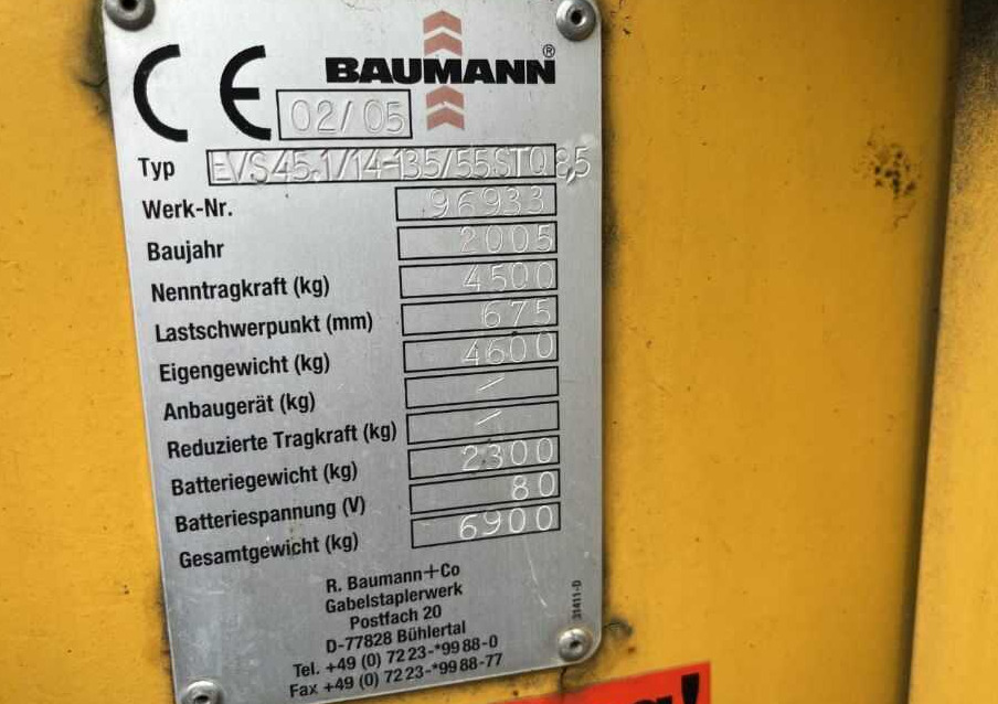 Baumann EVS45.1/14-135/55STO.8,5 - Boční vozík: obrázek 1 Baumann EVS45.1/14-135/55STO.8,5 - Boční vozík: obrázek 1