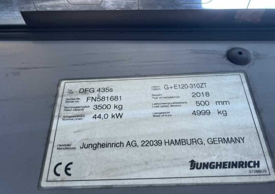 Jungheinrich DFG435s - Dieselový vysokozdvižný vozík: obrázek 4 Jungheinrich DFG435s - Dieselový vysokozdvižný vozík: obrázek 4
