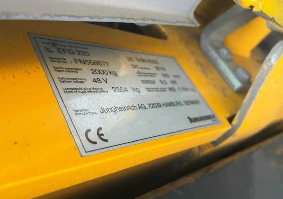 Elektrický vysokozdvižný vozík Jungheinrich EFG220: obrázek 7