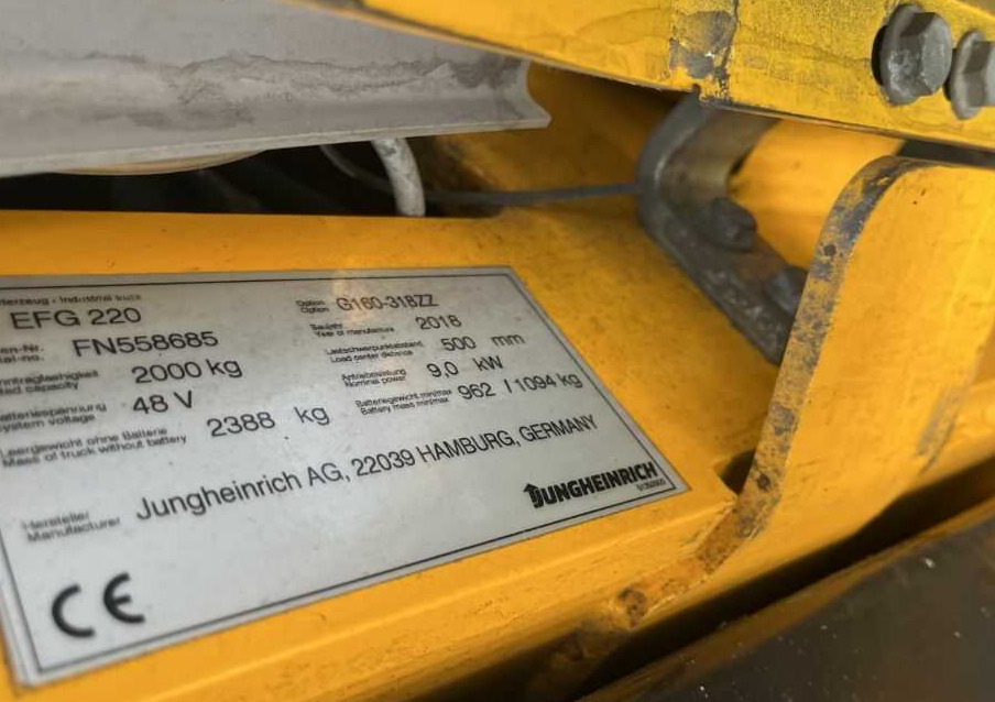 Jungheinrich EFG220 - Elektrický vysokozdvižný vozík: obrázek 4 Jungheinrich EFG220 - Elektrický vysokozdvižný vozík: obrázek 4