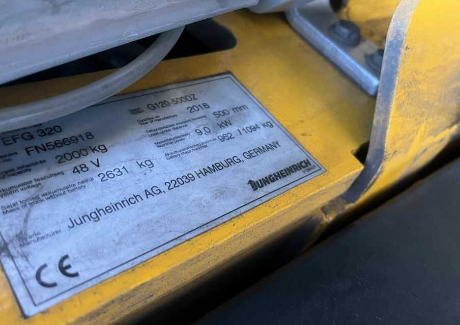 Jungheinrich EFG320 - Elektrický vysokozdvižný vozík: obrázek 4 Jungheinrich EFG320 - Elektrický vysokozdvižný vozík: obrázek 4