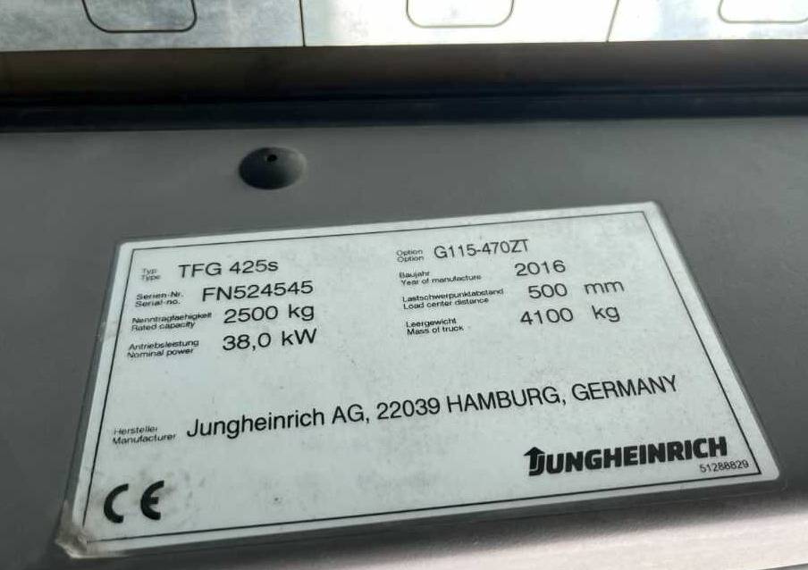 Jungheinrich TFG425s - Plynový vysokozdvižný vozík: obrázek 4 Jungheinrich TFG425s - Plynový vysokozdvižný vozík: obrázek 4