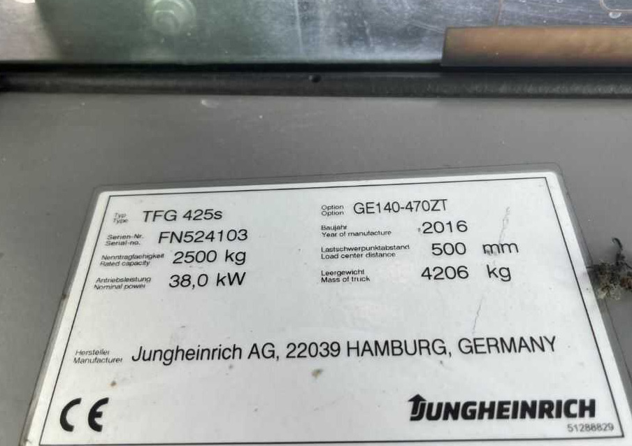 Jungheinrich TFG425s - Plynový vysokozdvižný vozík: obrázek 4 Jungheinrich TFG425s - Plynový vysokozdvižný vozík: obrázek 4