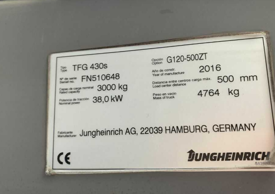 Jungheinrich TFG430s - Plynový vysokozdvižný vozík: obrázek 1 Jungheinrich TFG430s - Plynový vysokozdvižný vozík: obrázek 1