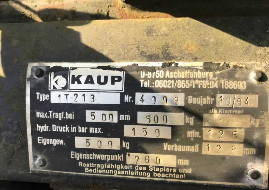 Kaup 1T213, Kartonklammer - Čelisti na balíky pro Manipulační technika: obrázek 4 Kaup 1T213, Kartonklammer - Čelisti na balíky pro Manipulační technika: obrázek 4