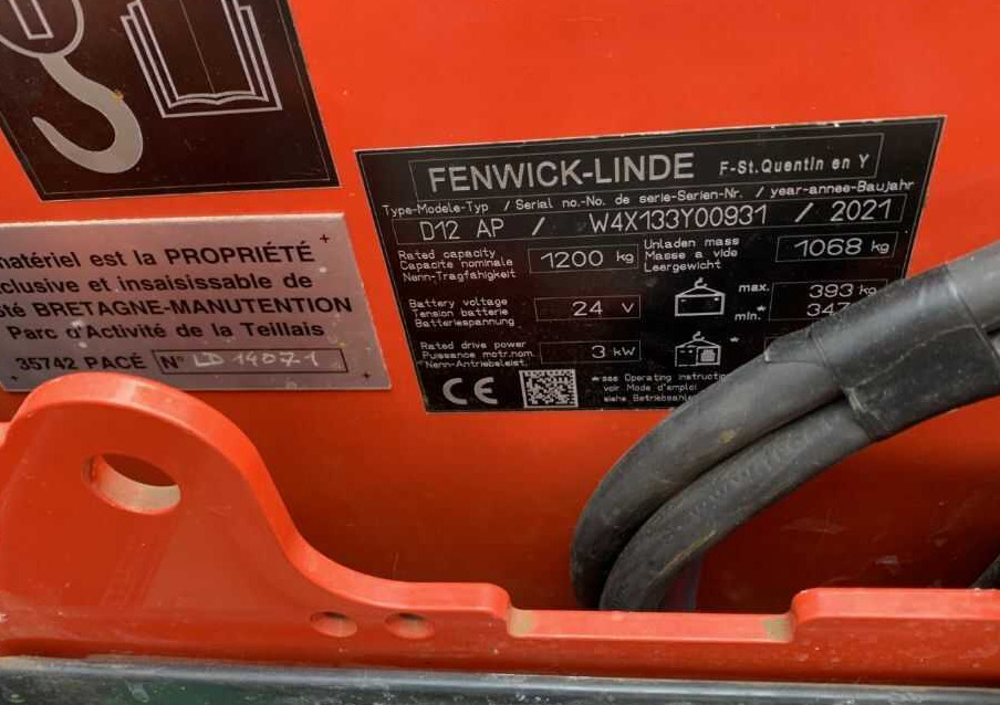 Linde D12AP - Stohovací vozík: obrázek 4 Linde D12AP - Stohovací vozík: obrázek 4