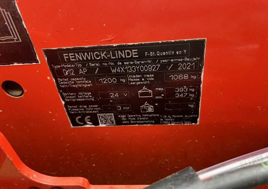 Linde D12AP - Stohovací vozík: obrázek 4 Linde D12AP - Stohovací vozík: obrázek 4